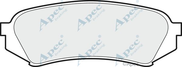 APEC BRAKING stabdžių trinkelių rinkinys, diskinis stabdys PAD1099